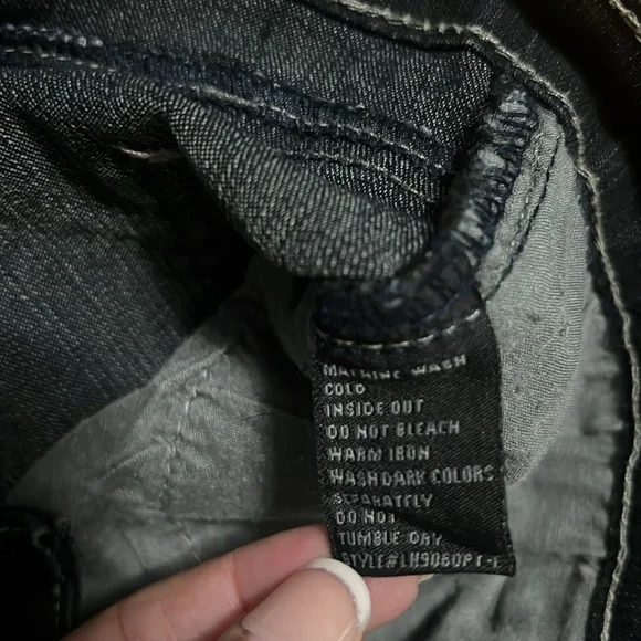 COS Black High Waisted Straight Ankle Length Jeans Size 8P 90’s Wide Leg - Picture 8 of 13